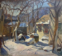 "Winter Landscape" William Lester Stevens, Cape Ann Snowy Landscape