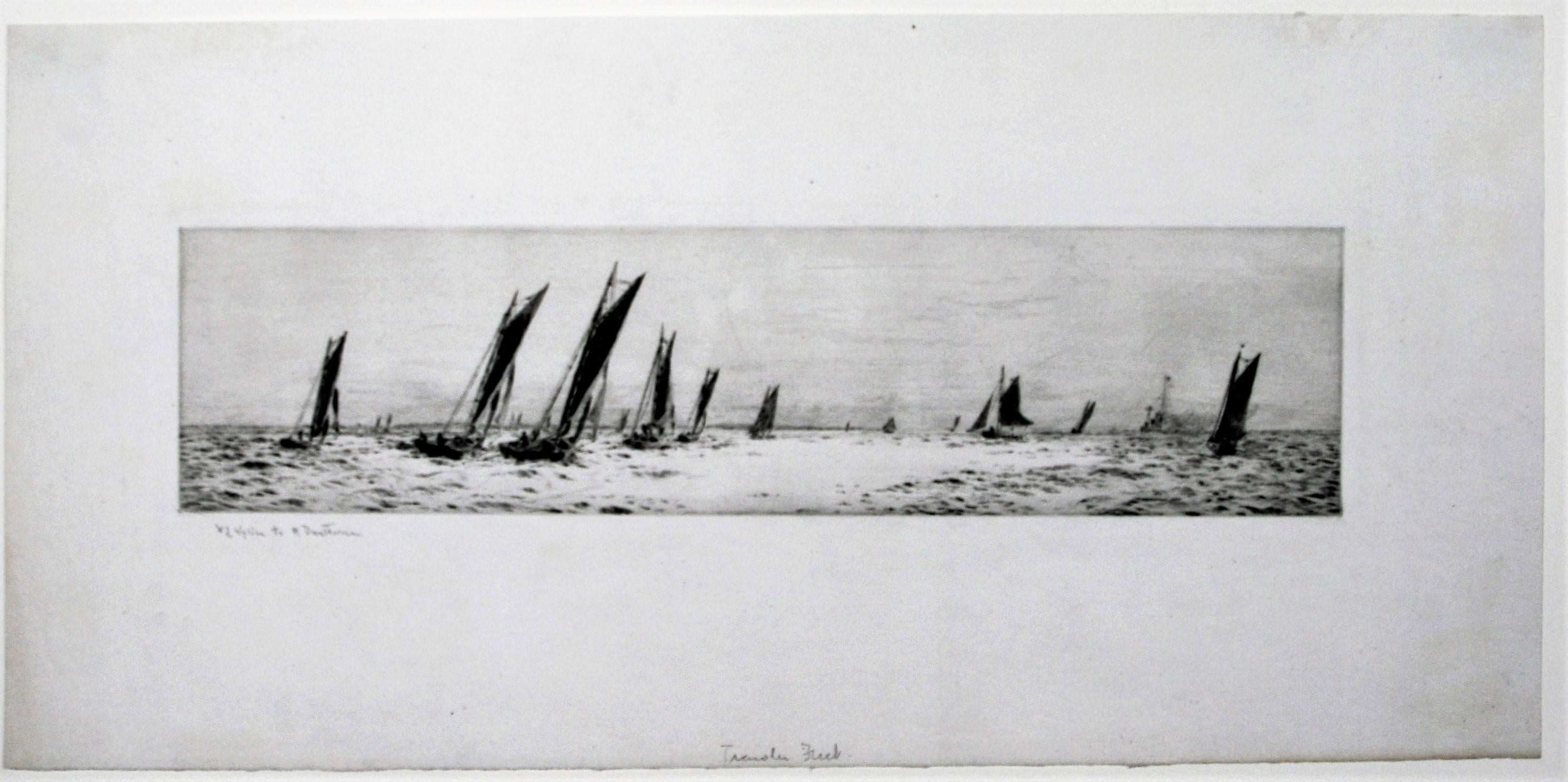Trawler Fleet - Print by William Lionel Wyllie, R.A., R.I., R.E.