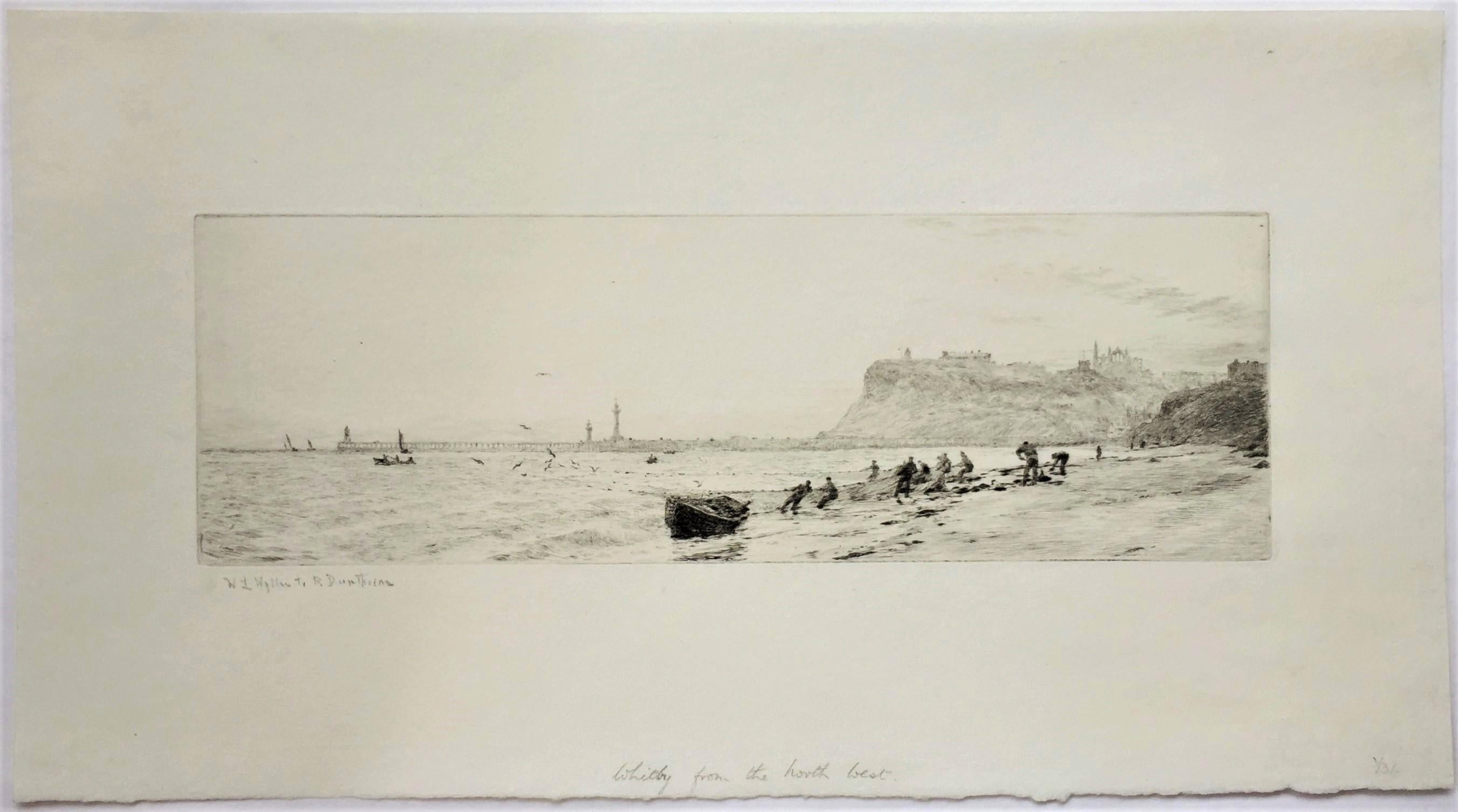 Whitby from the North-West. - Print by William Lionel Wyllie, R.A., R.I., R.E.