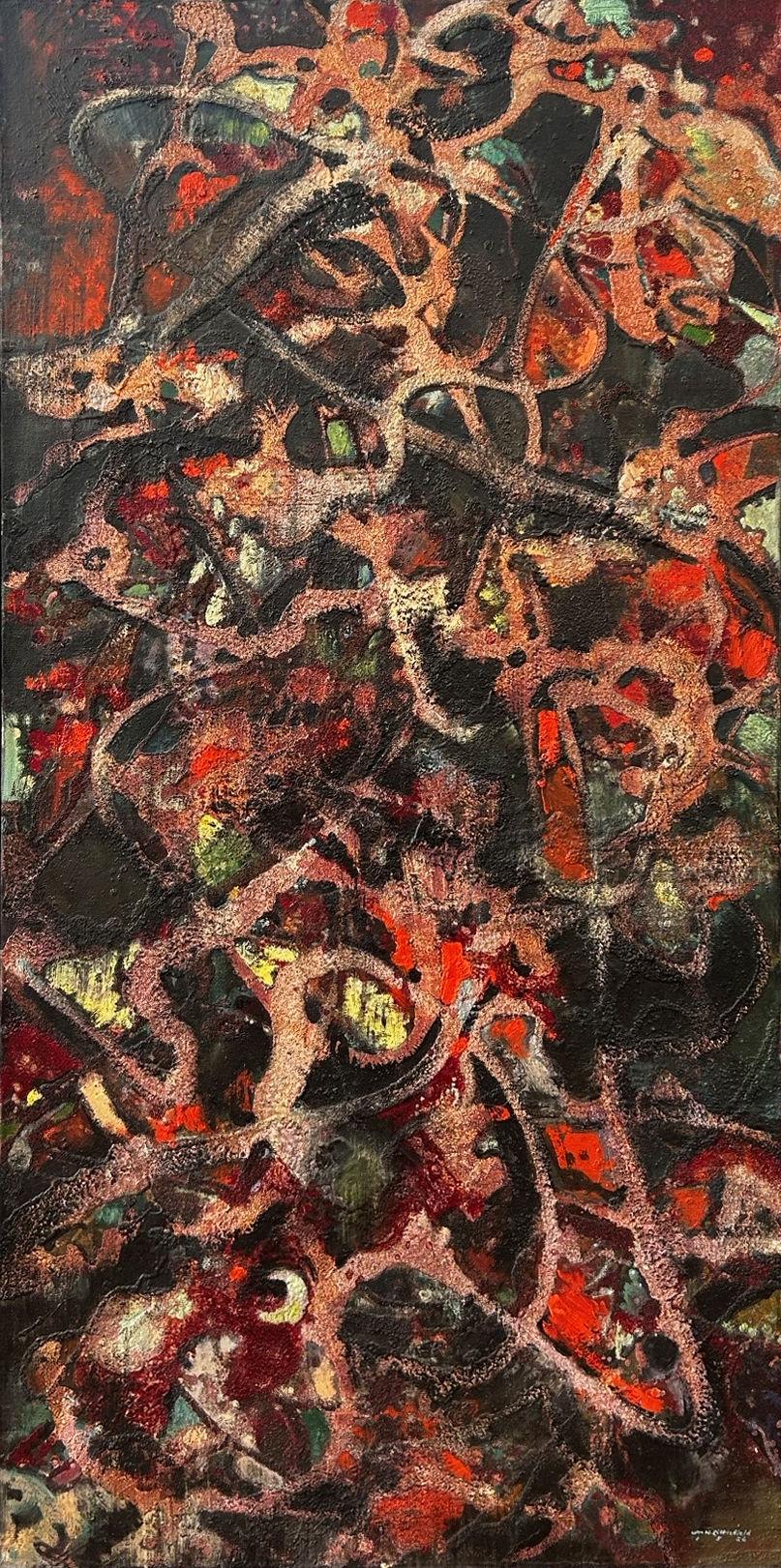 William Littlefield
Die Wildnis liegt auf der Lauer, 1956
Signiert und datiert unten links; signiert, datiert und betitelt auf der Rückseite
Öl auf Leinwand
48 x 25 Zoll


William Horace Littlefield wurde 1902 in Roxbury, Massachusetts, geboren.