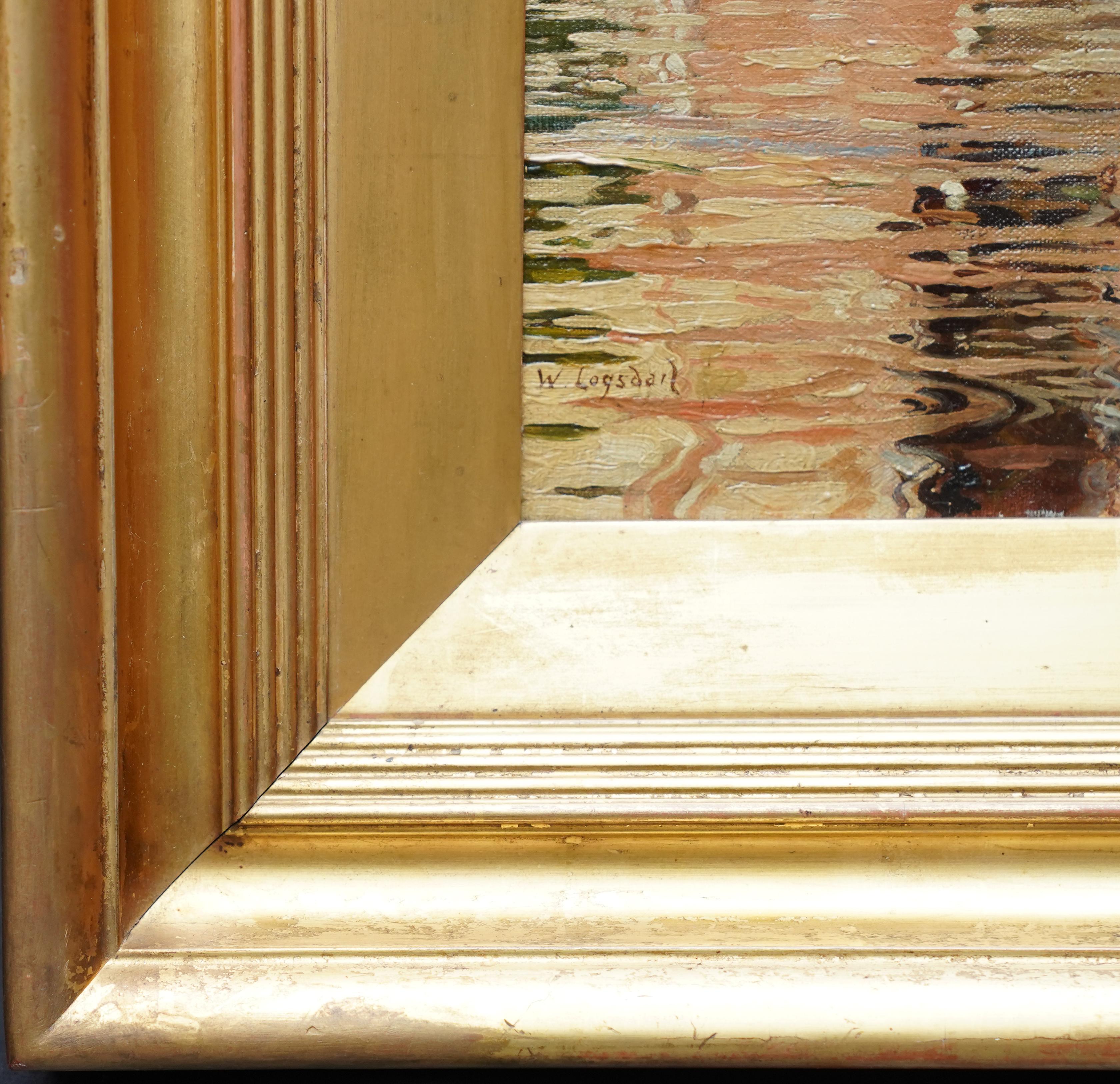 Compo de L'Abazia Venezia - Quadro ad olio veneziano di arte vittoriana britannica 4