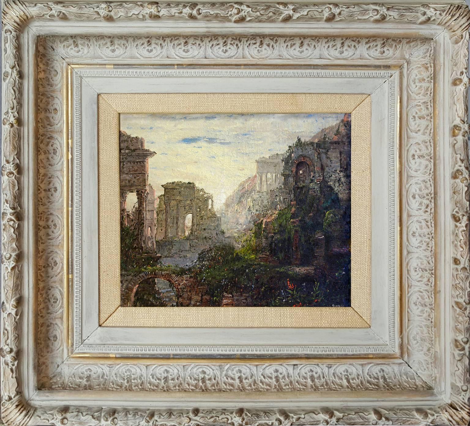 Classical Ruins - Painting by William Louis Sonntag Sr.