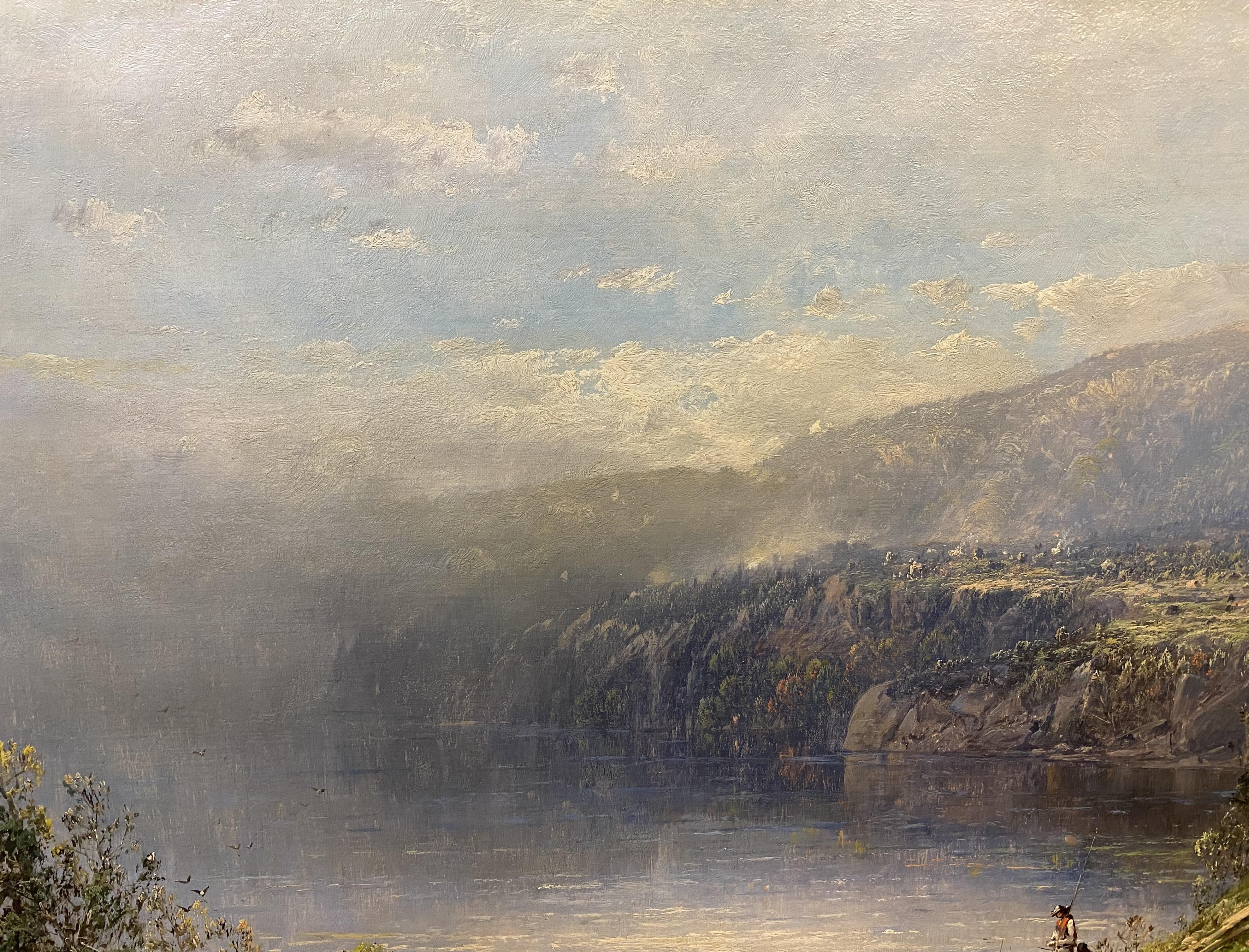 Autumn Landscape - Hudson River School Painting by William Louis Sonntag Sr.