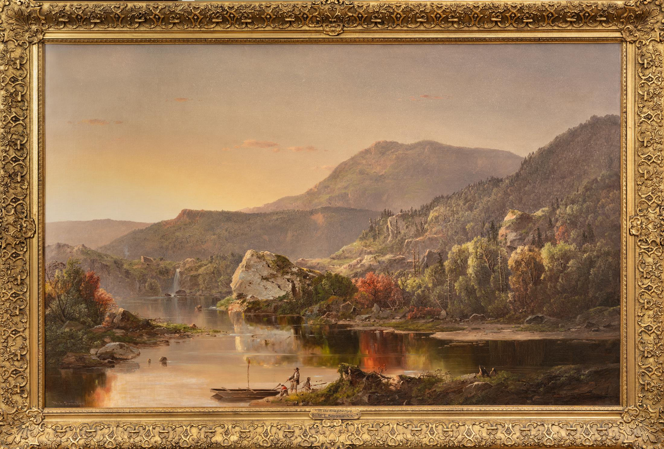En los Alleghenies - Painting de William Louis Sonntag Sr.