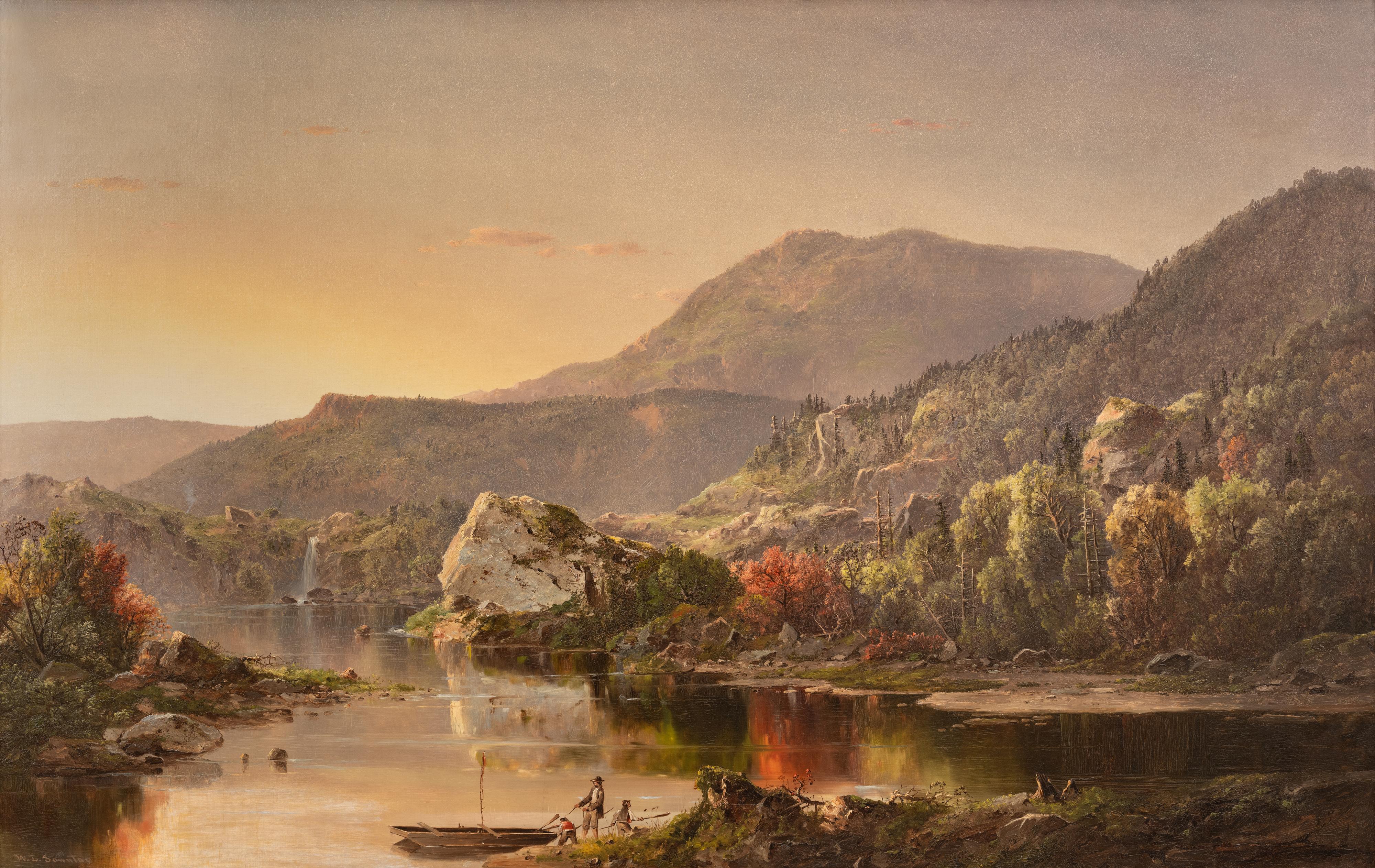 Landscape Painting de William Louis Sonntag Sr. - En los Alleghenies