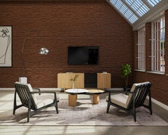 William Lounge Chair, Ebonized Oak