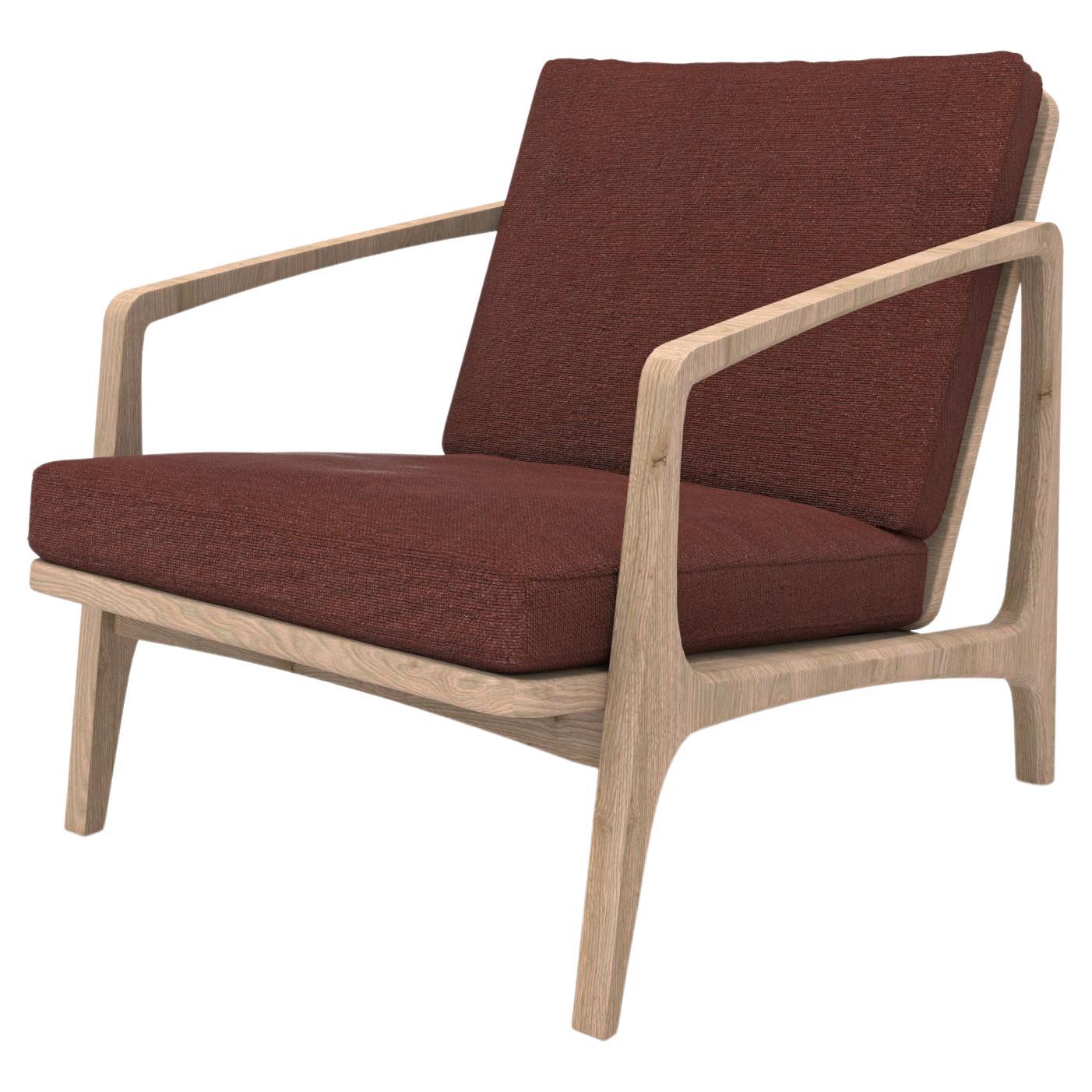 Modern William Lounge Chair, Ebonized Oak For Sale