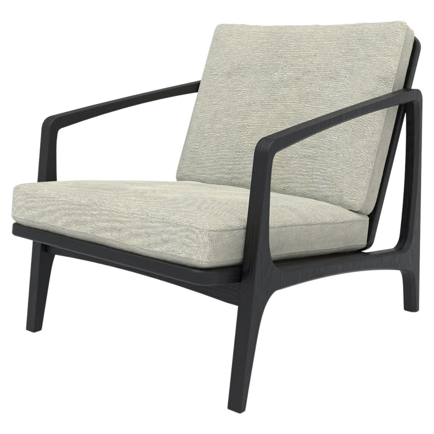 William Lounge Chair, Ebonized Oak For Sale