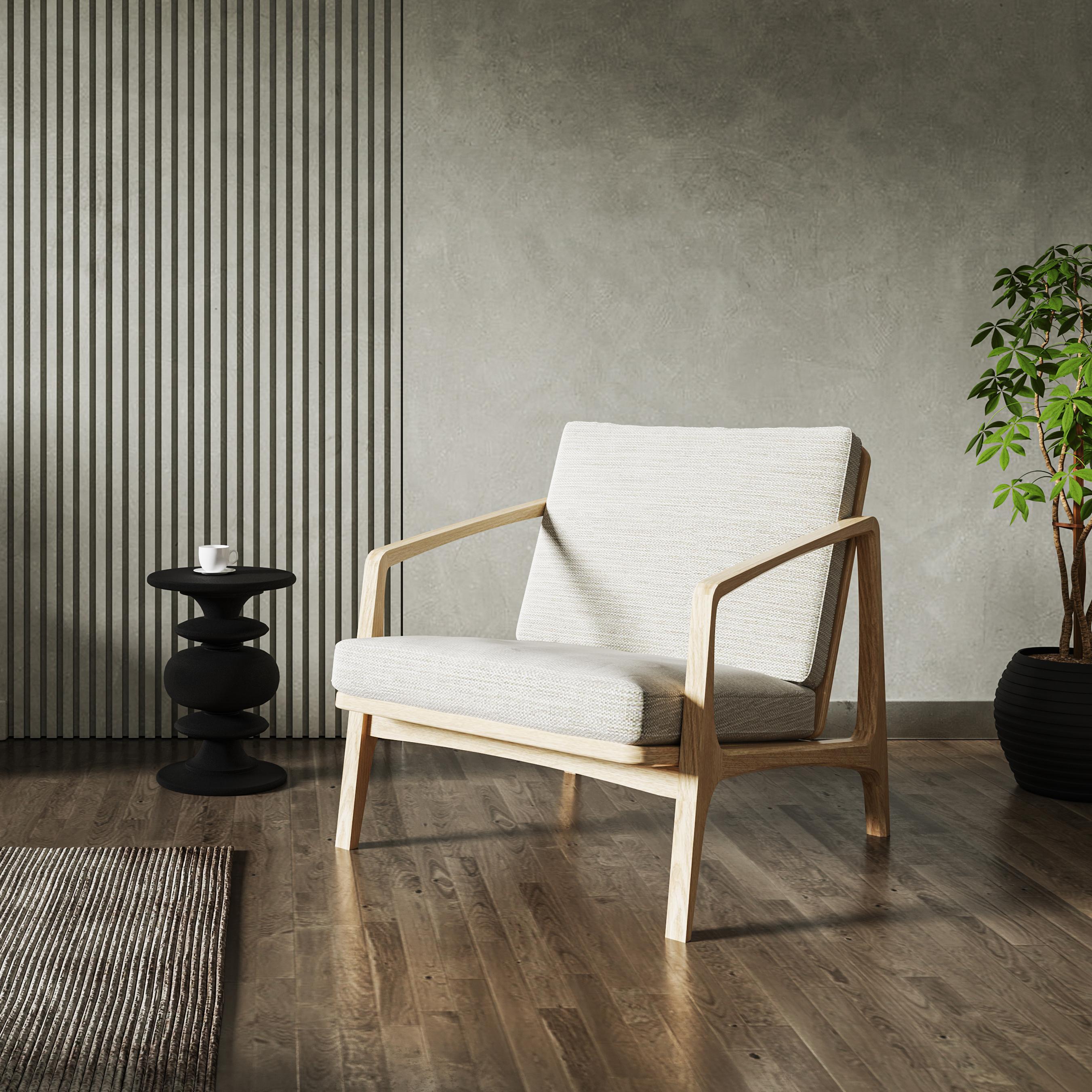 William lounge est une chaise au caractère affirmé, inspirée par les classiques du design du 20e siècle. Nous apportons notre propre interprétation d'un archétype classique qui vous apportera un sentiment de nostalgie avec un langage