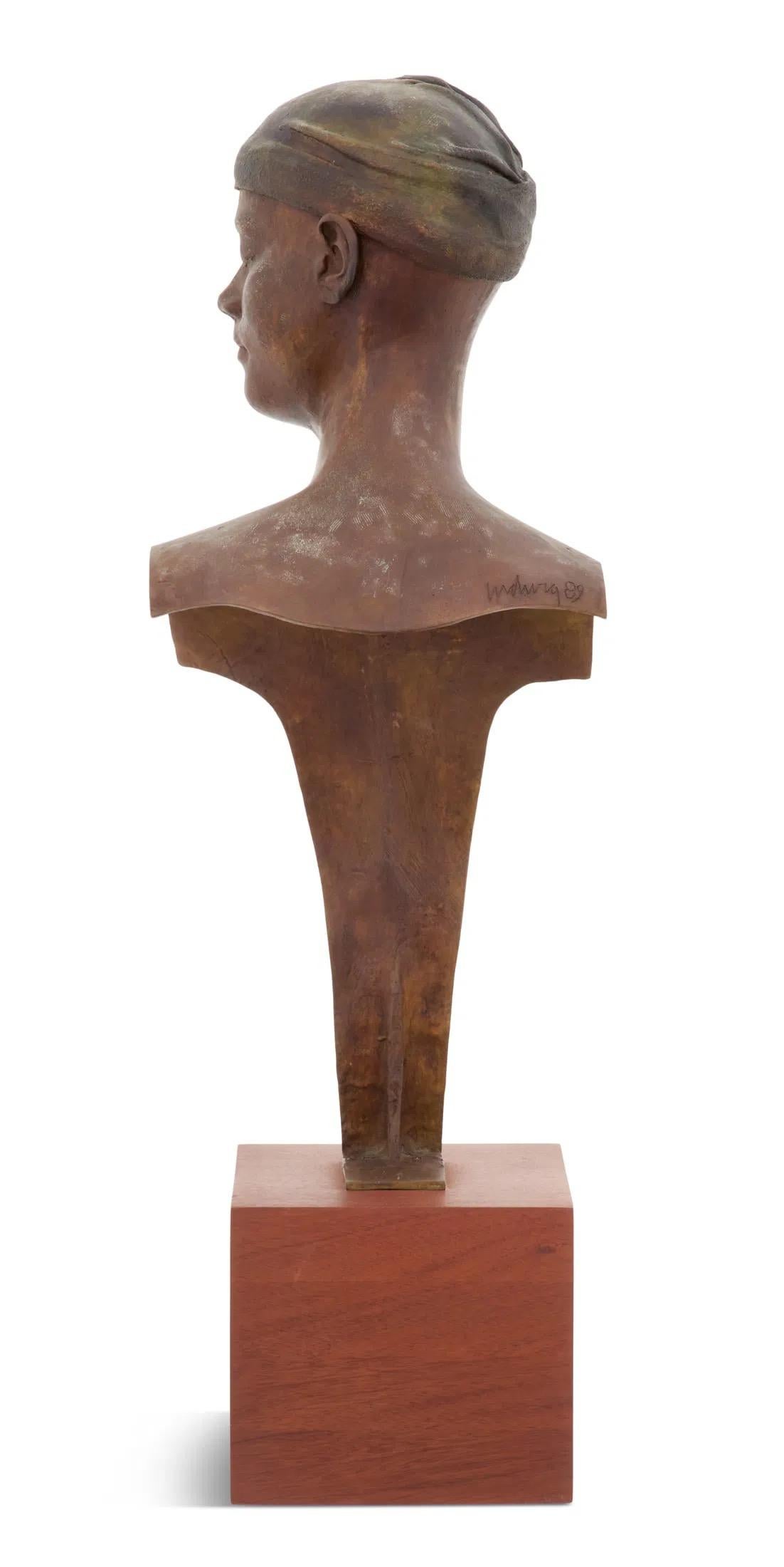 Untitled Man With Closed Eyes (Akademisch), Sculpture, von William Ludwig