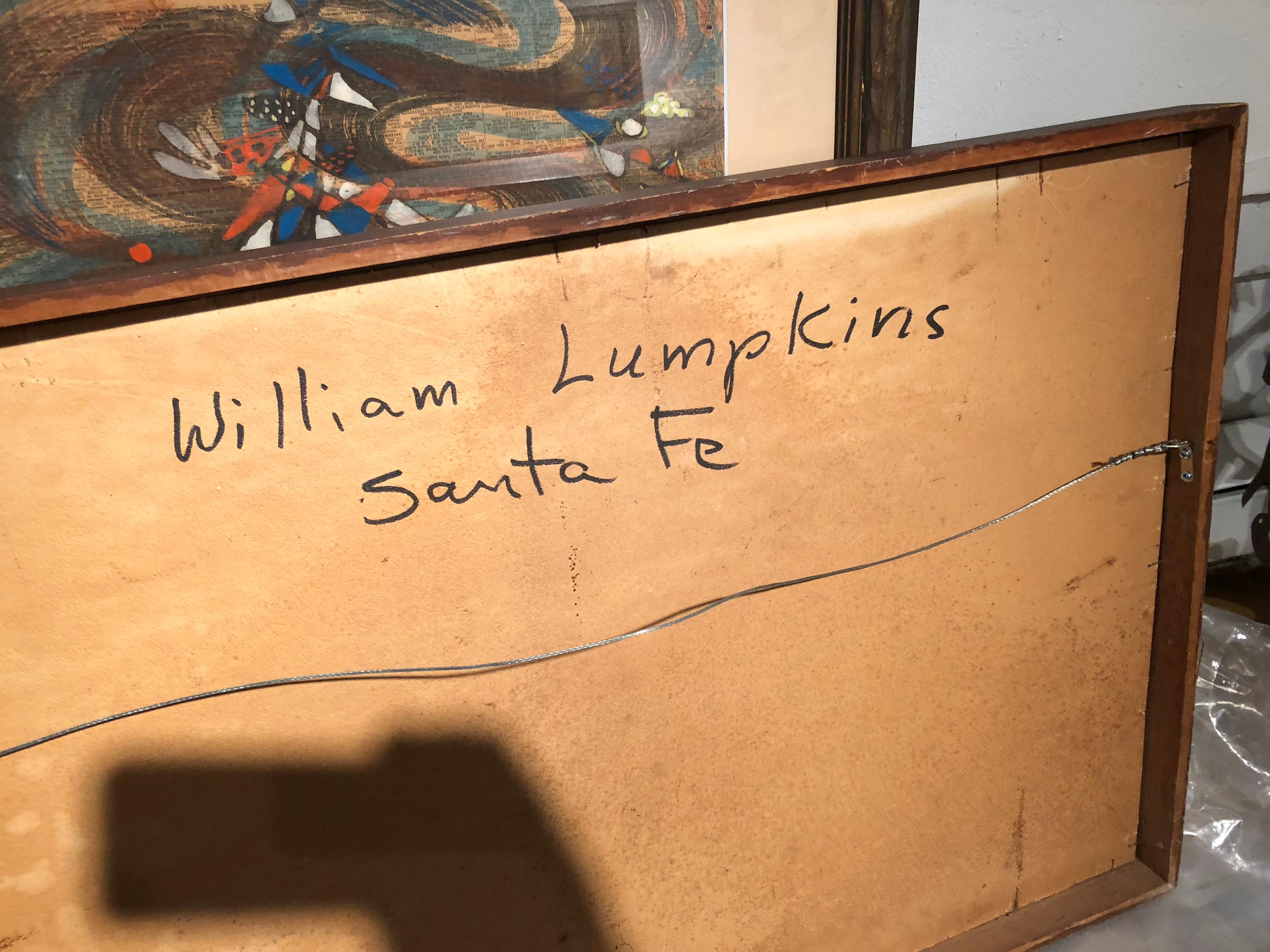 Untitled, Transcendentalist, Indian Motif - Painting by William Lumpkins