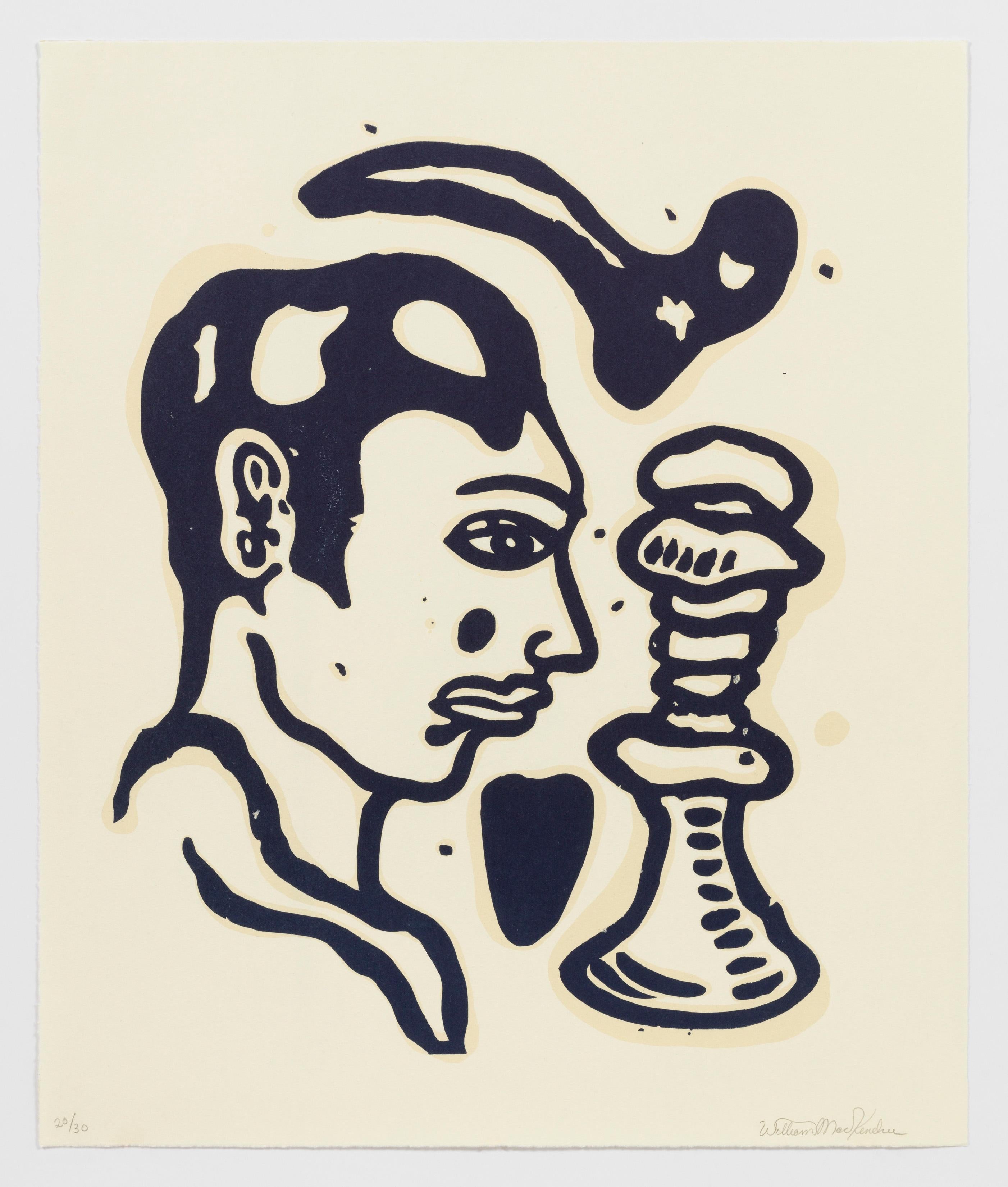 William Mackendree Portrait Print - Chess Player
