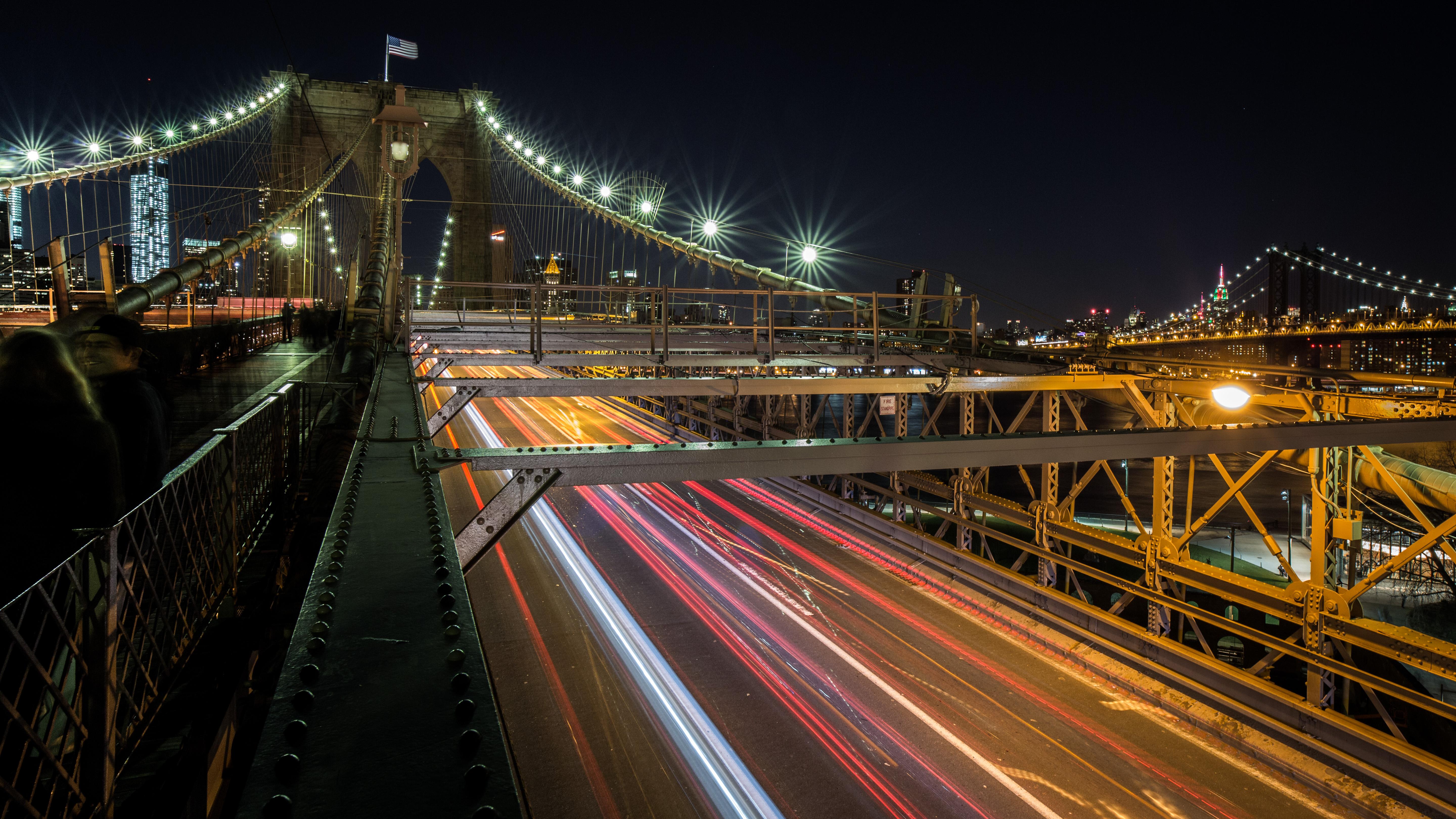 William Mackie Landscape Photograph - The Brooklyn Bridge, Original Cityscape Photography