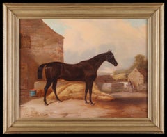 'Birdseye'. A Racehorse. Antique oil painting on canvas by William Malbon