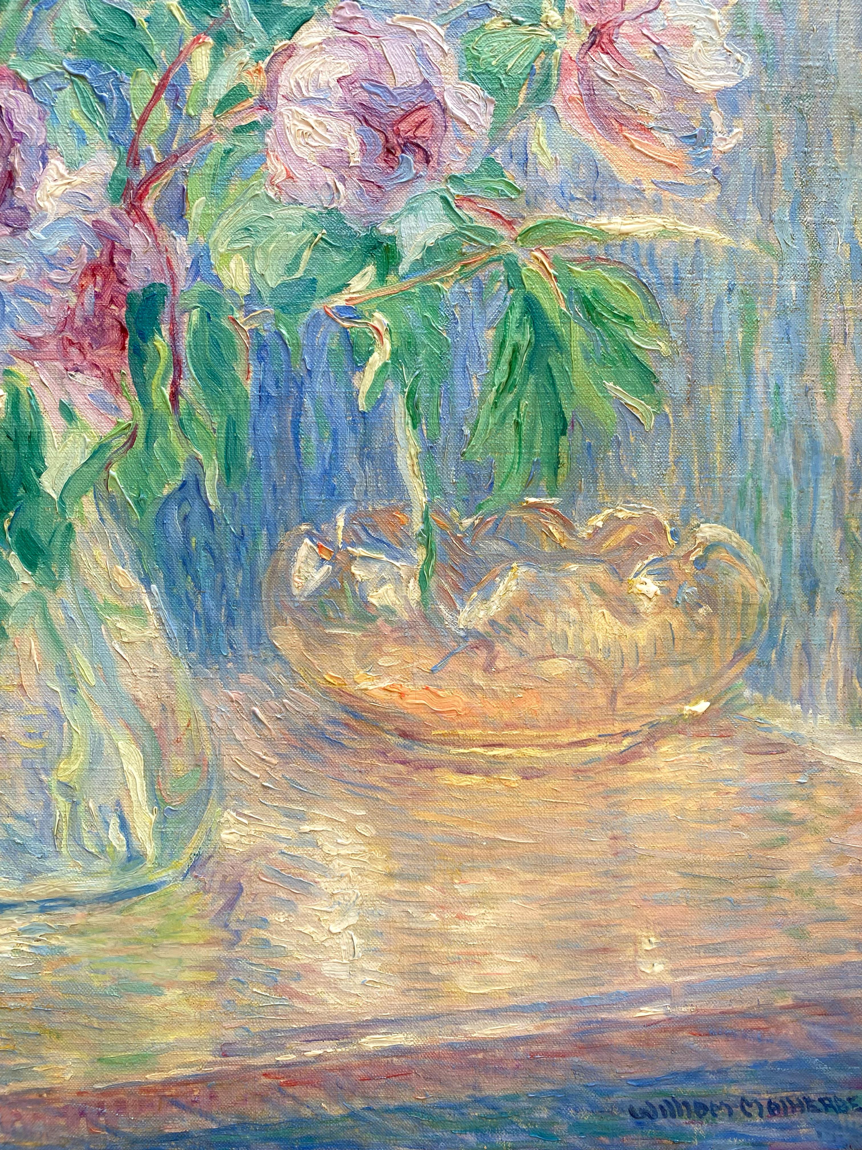 William Malherbe
1884 – 1951
French-American Painter

'Bouquet de Fleurs'

Signature: Signed lower right 
Medium: Oil on canvas
Dimensions: Image size 62,5 x 51,5 cm, frame size 80 x 69,5 cm

Notes: Between 1939 and 1948, William Malherbe resided in