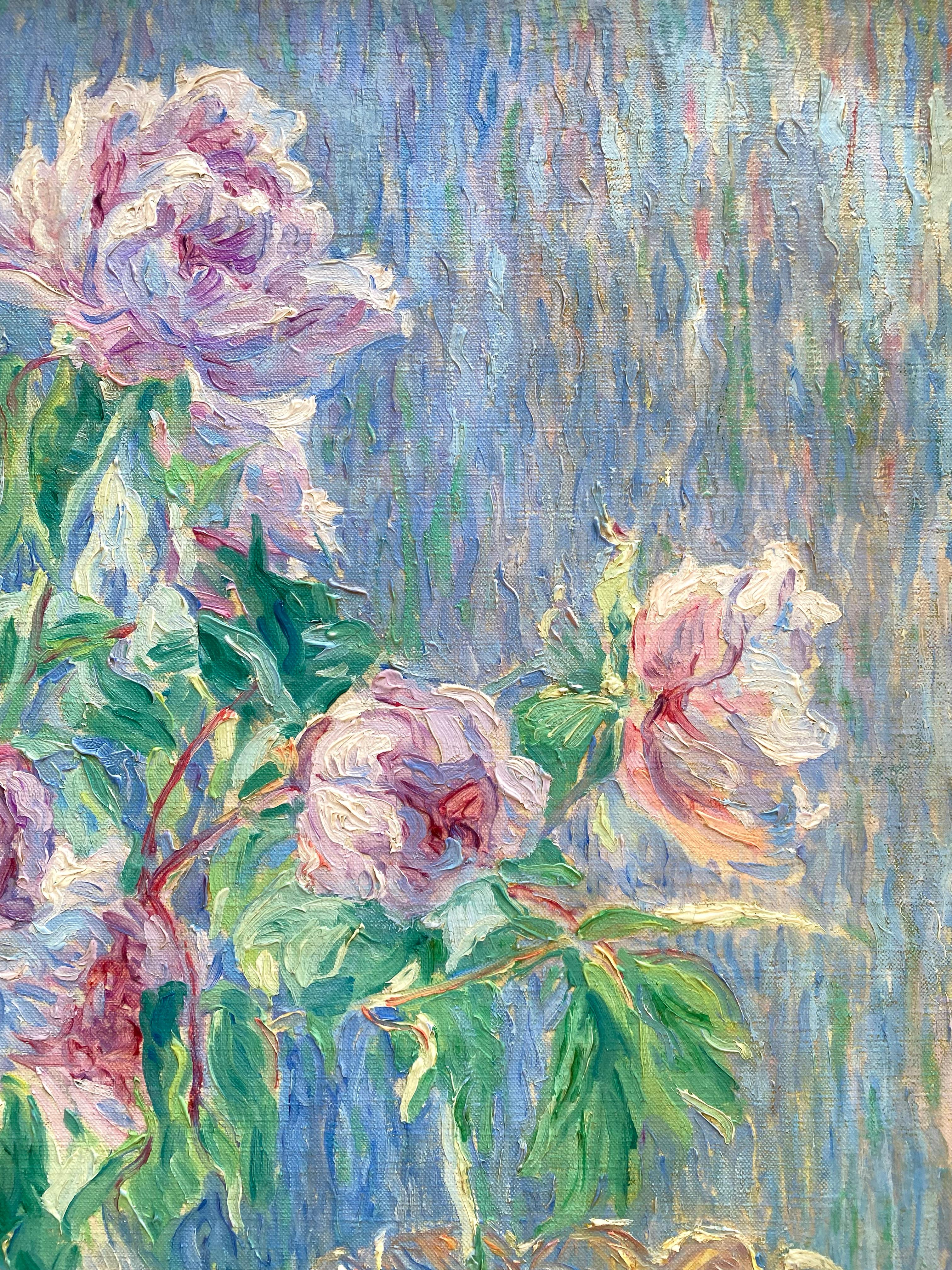'Bouquet de Fleurs' by William Malherbe (1884 – 1951) French-American Painter For Sale 1