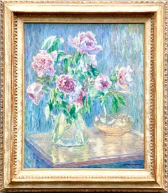 William Malherbe, 1884 - 1951, peintre franco-américain, "Bouquet de Fleurs".