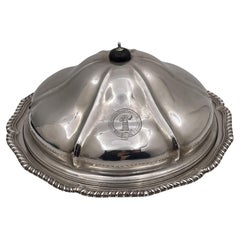 William Mann English Sterling Silver Victorian Covered Dish from Mid-1850s
