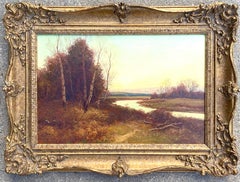 “Figure by River amongst Birches”