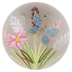 William Manson Caithness Paperweight Field Study Butterfly