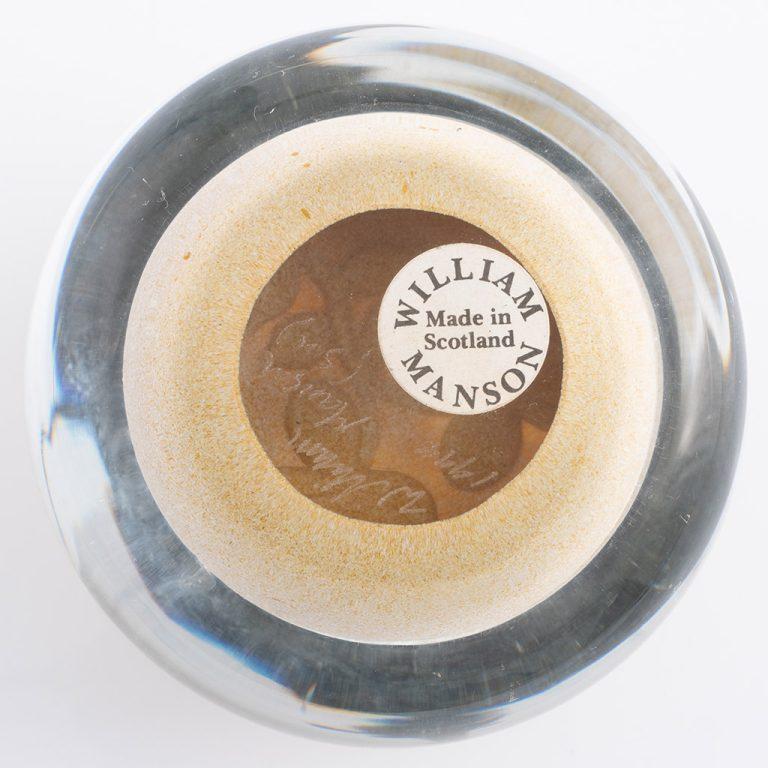 William Manson Jr Briefbeschwerer Lampenschmuck Pansies 1998 (Ende des 20. Jahrhunderts) im Angebot