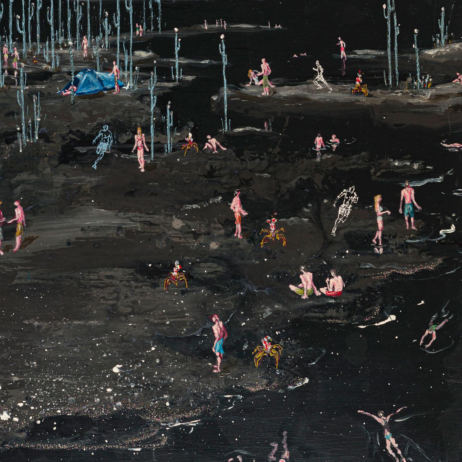 Pittura astratta contemporanea firmata William Marc Zanghi Siberia II - Painting Astratto di WILLIAM MARC ZANGHI