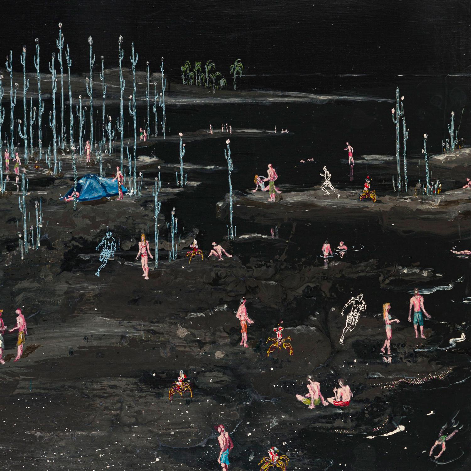 Pittura astratta contemporanea firmata William Marc Zanghi Siberia II 1