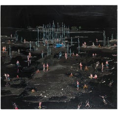Pittura astratta contemporanea firmata William Marc Zanghi Siberia II