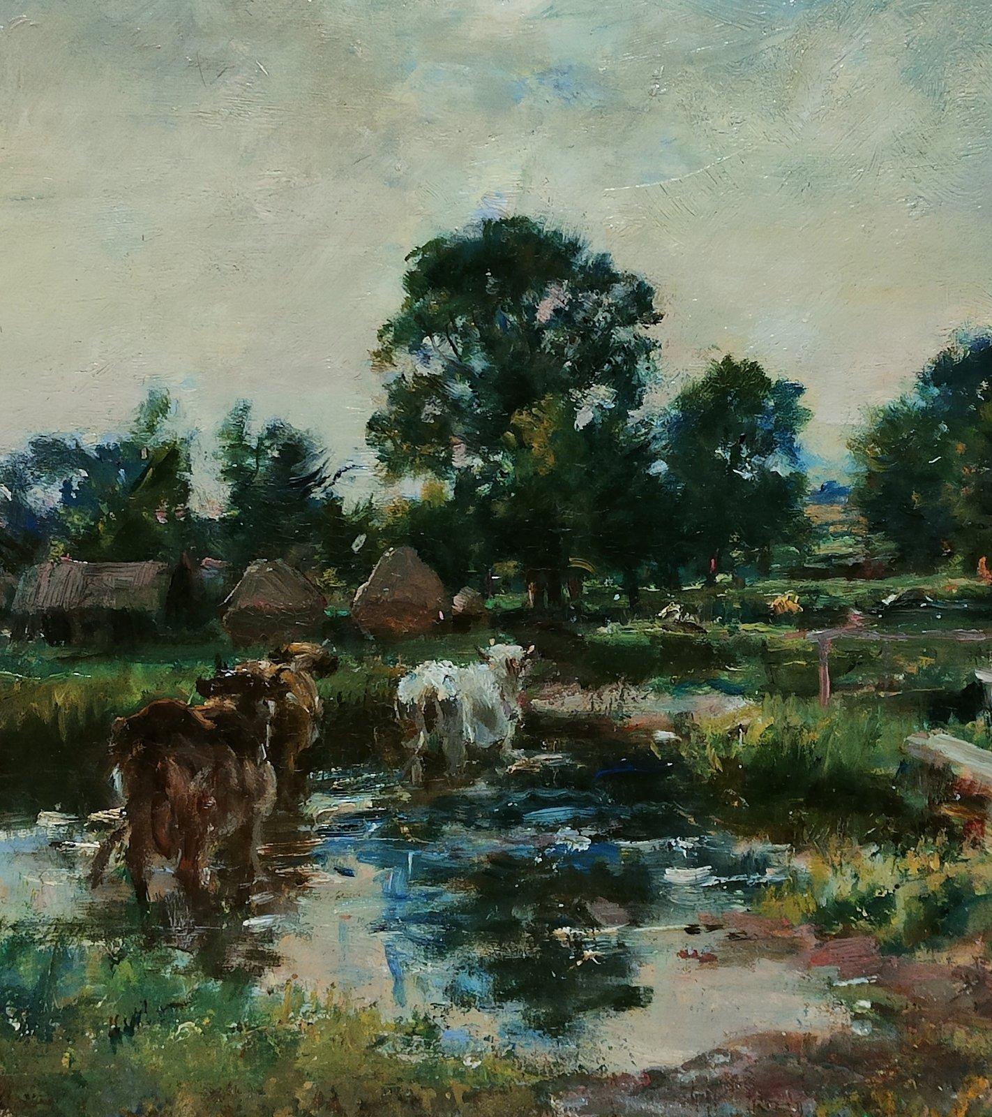 Pittura ad olio di William Mark Fisher 