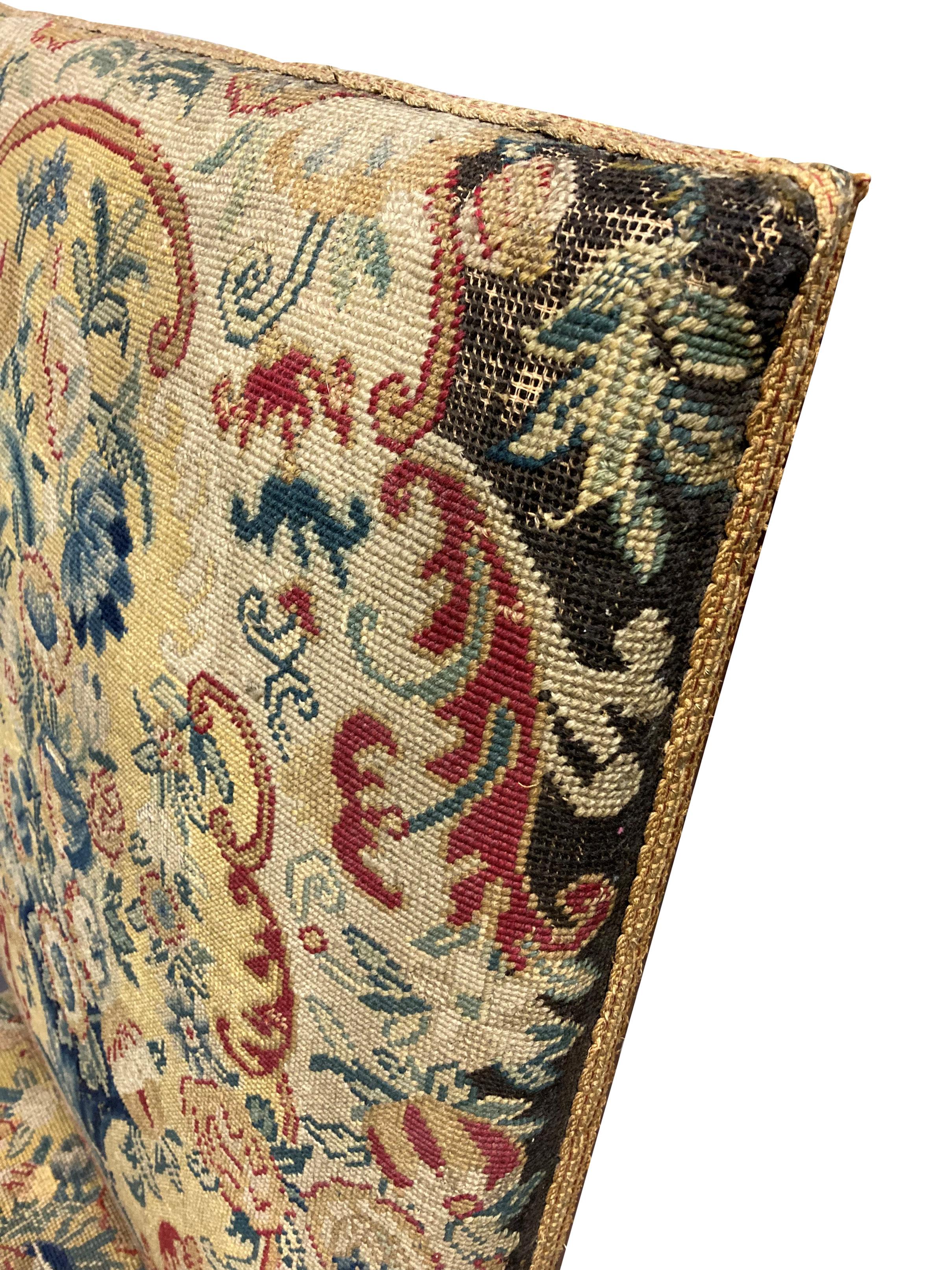 William & Mary Armchair Covered in a Fine Needlepoint Tapestry In Good Condition In London, GB