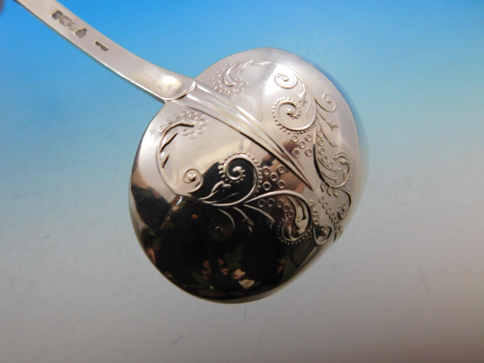 Service de table en argent sterling William &amp; Mary par CJ Vander, 8 pièces, 52 pièces en vente 5