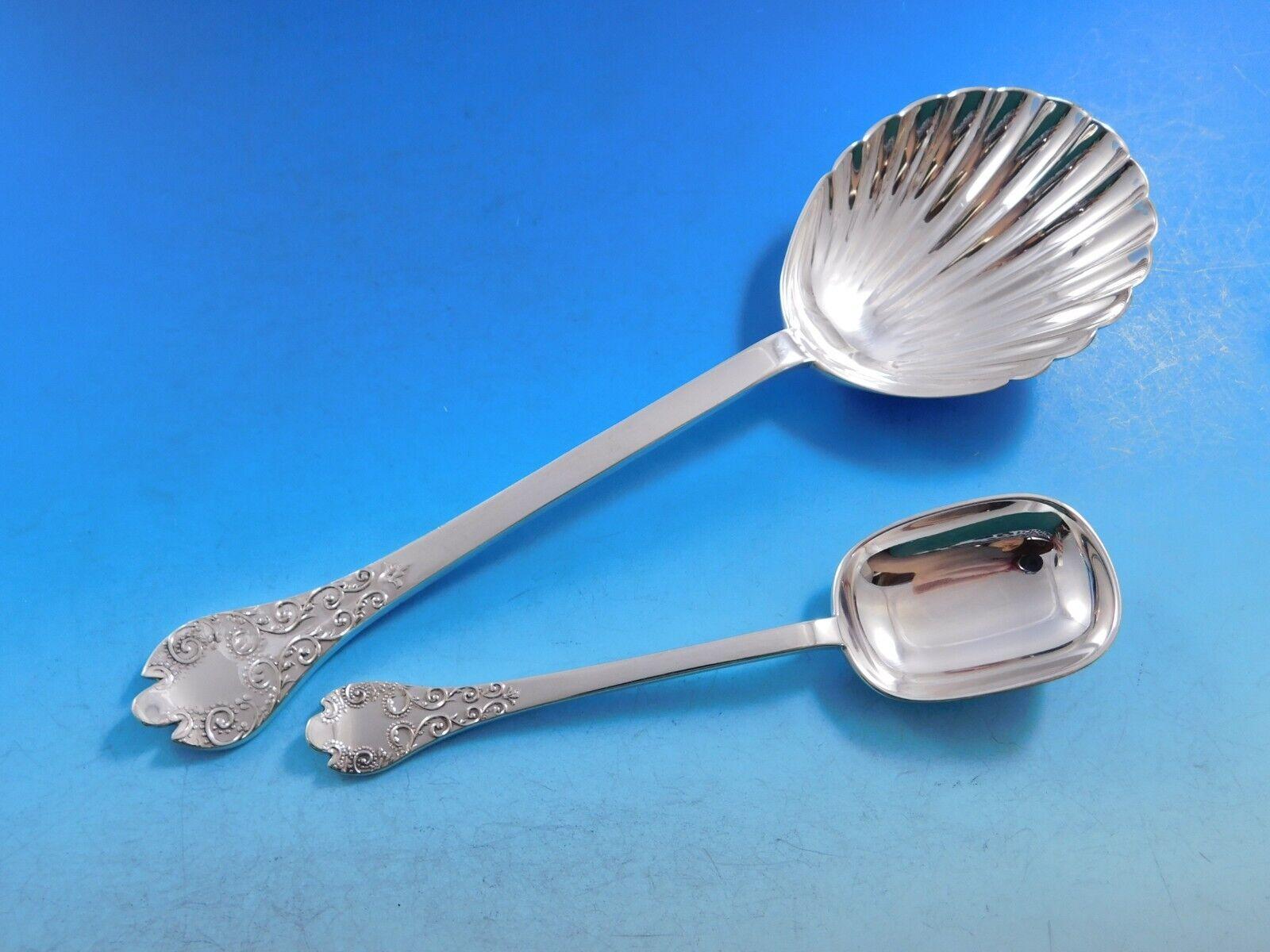Service de table en argent sterling William & Mary par CJ Vander, 8 personnes, 57 pièces en vente 3