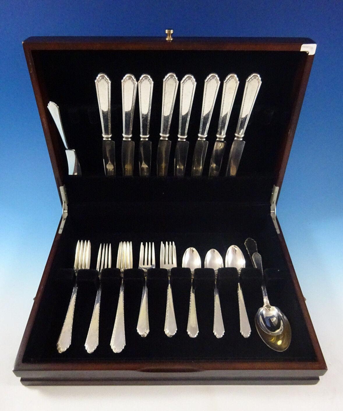 William & Mary by Lunt Sterling Silber Besteck für 8 Service 35 Pieces im Angebot 2