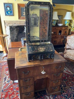 William & Mary Japanned Painted Dressing Table Mirror