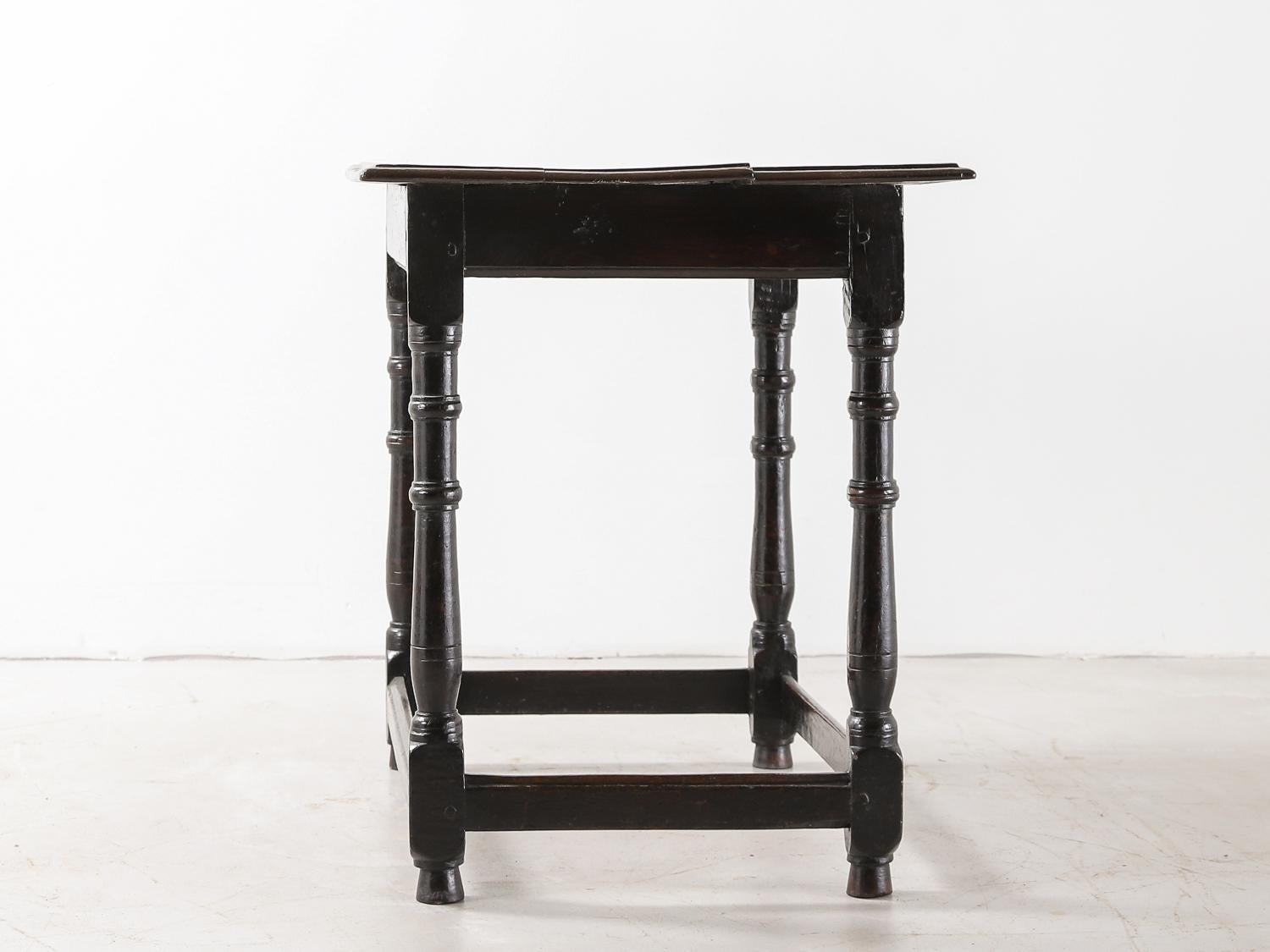 English William & Mary Joined Oak Centre Table, Circa 1690 For Sale
