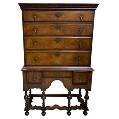 William & Mary Style Highboy, 20th Century