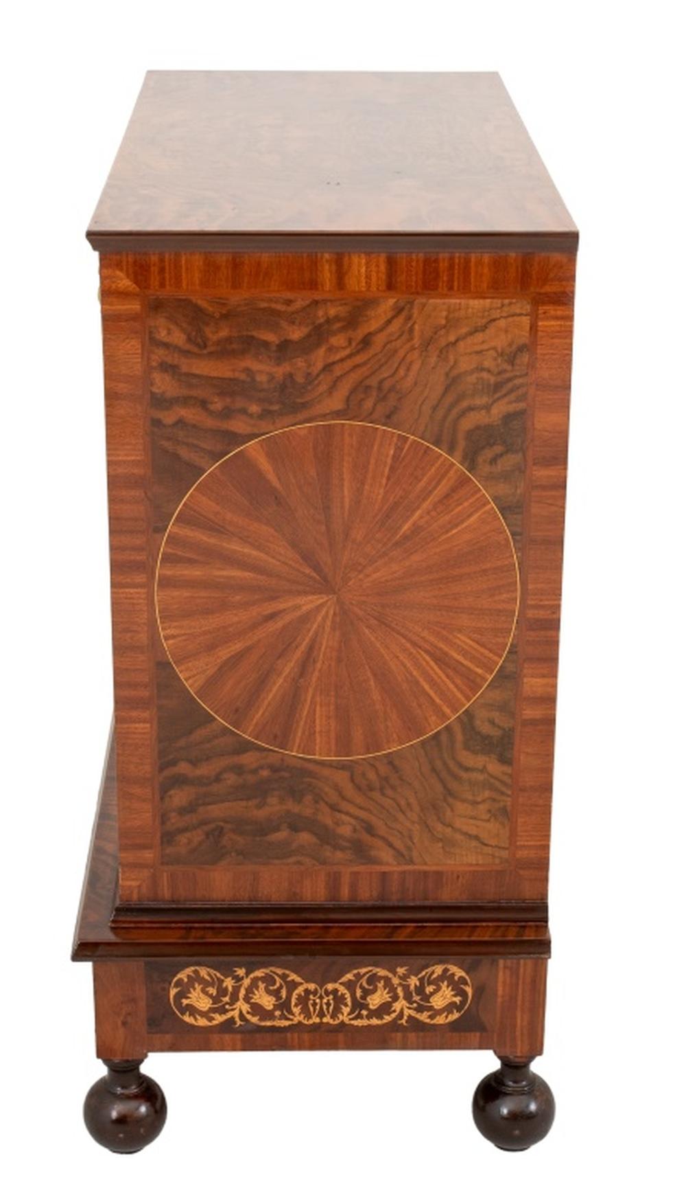 William & Mary Style Marquetry Walnut Chest of Drawers 2