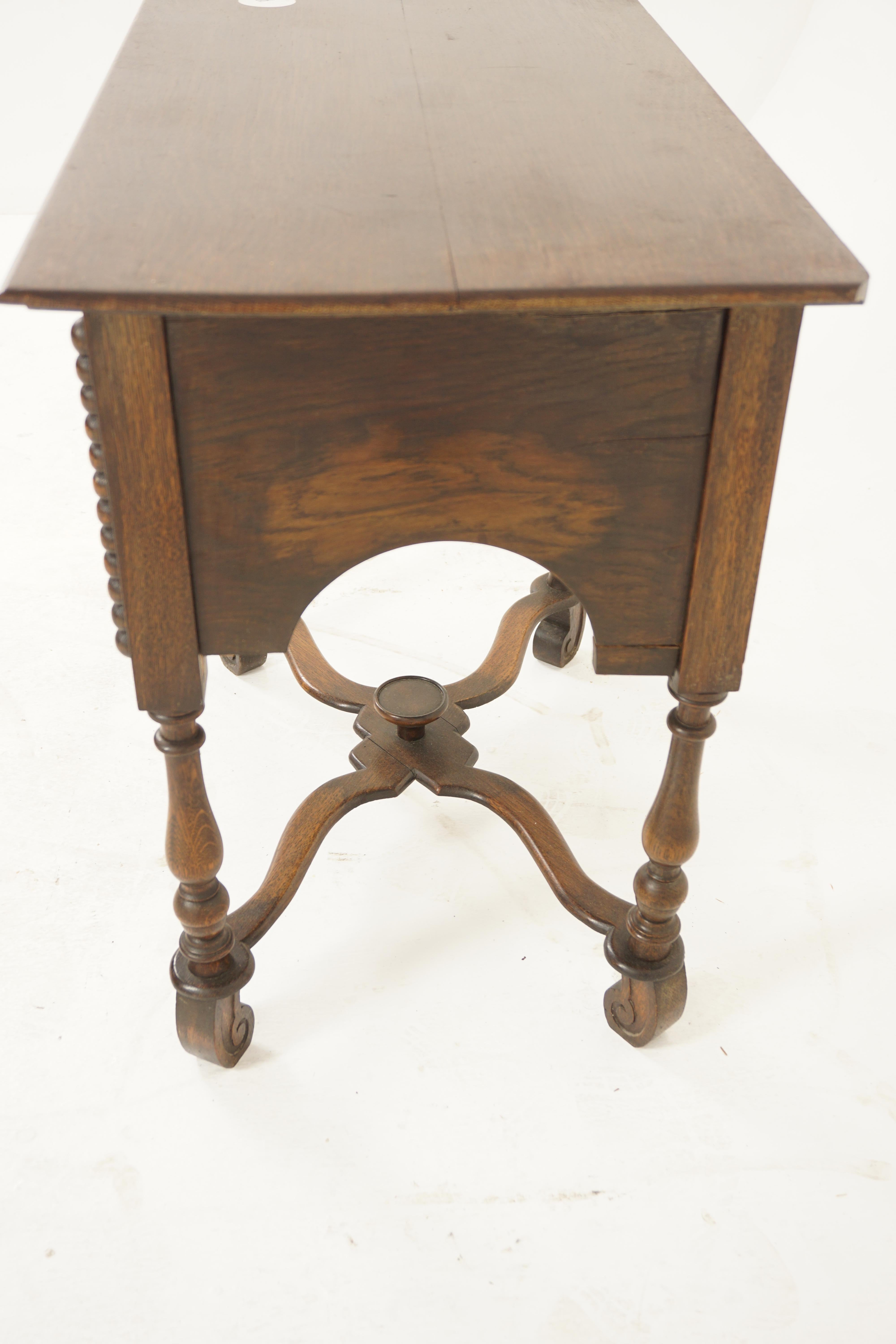 William & Mary Style Oak Side Table, Hall, Sofa, Scotland 1920, H1016 2