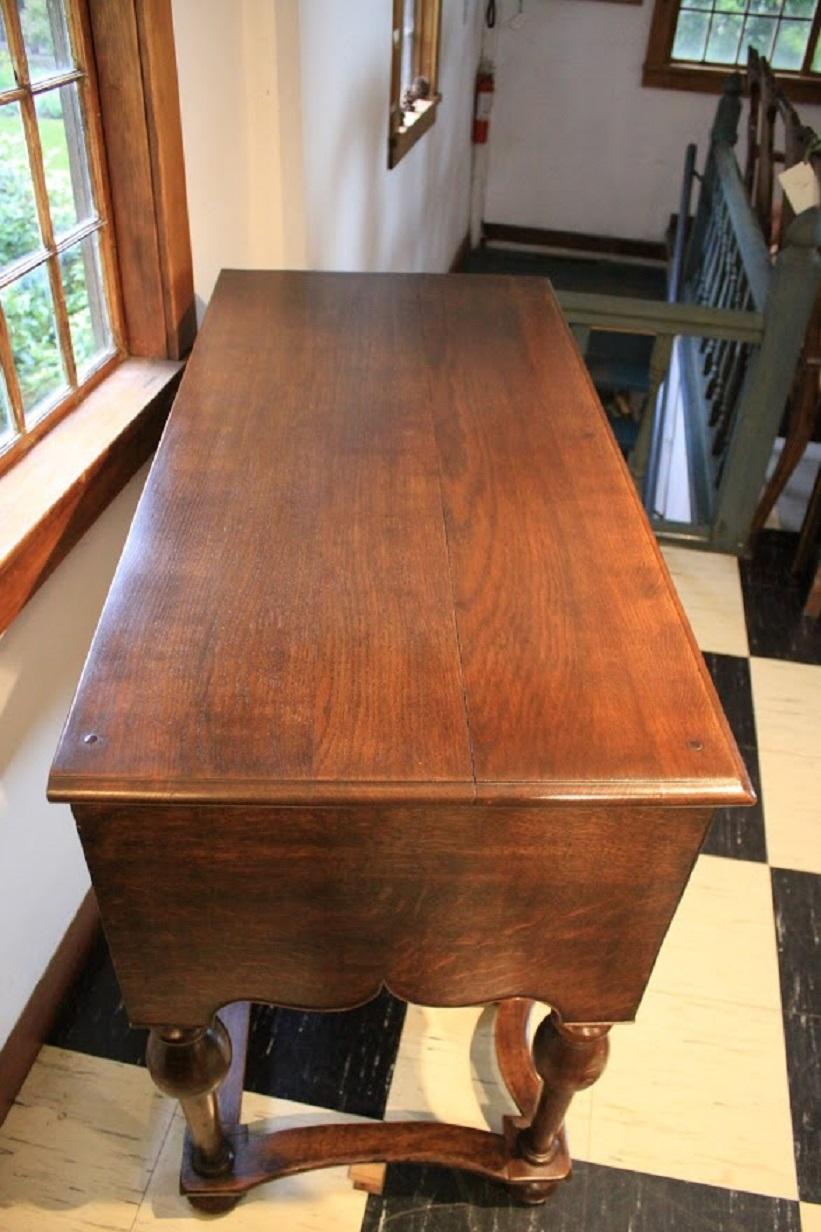 William & Mary Style Oak Table 4