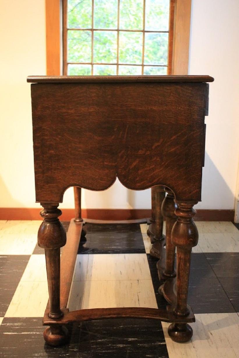 William & Mary Style Oak Table 5