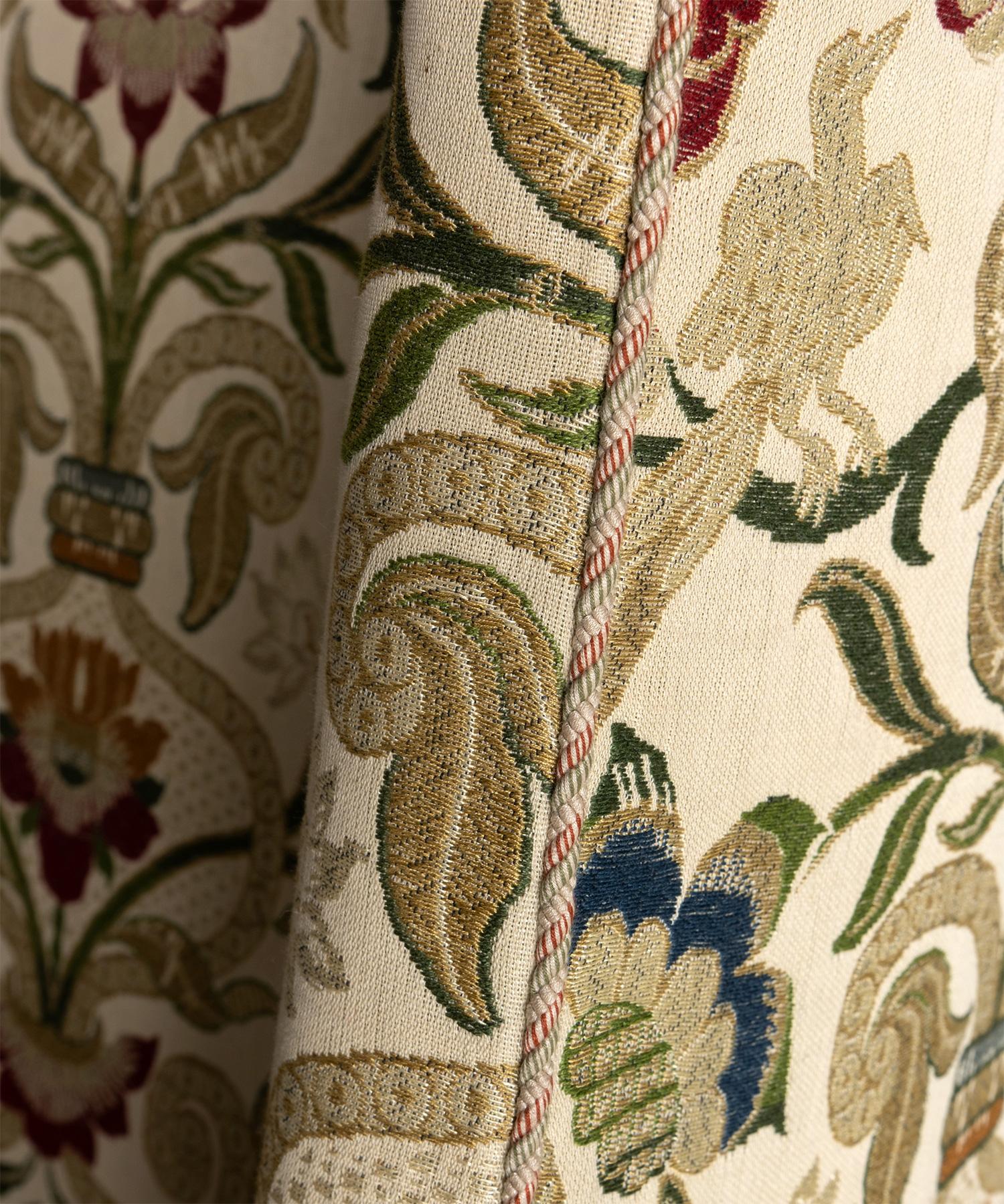 Upholstery William & Mary Wingback Chair, England Circa 1910