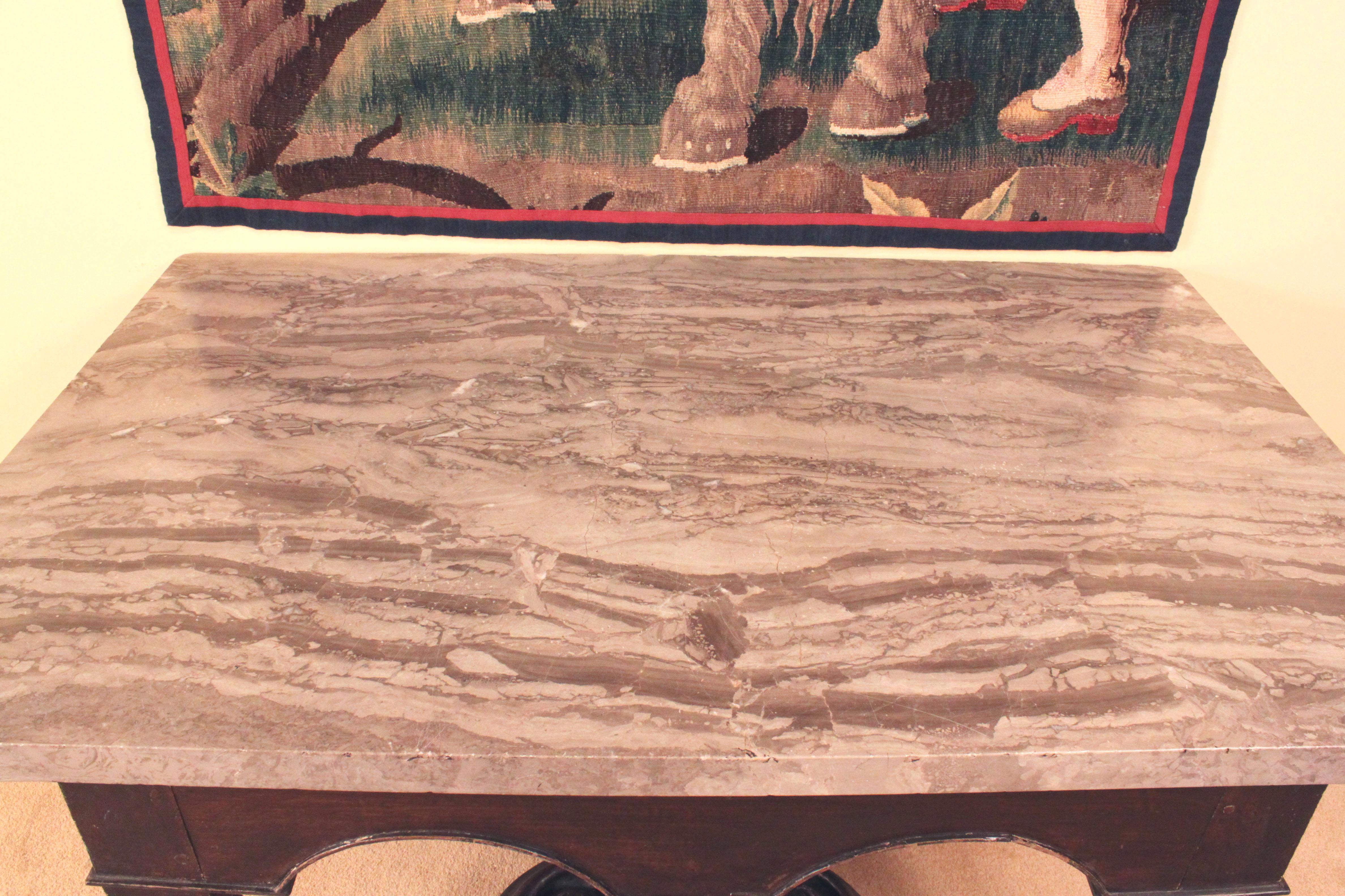 English William & Mary X Stretcher Antique Pier Table