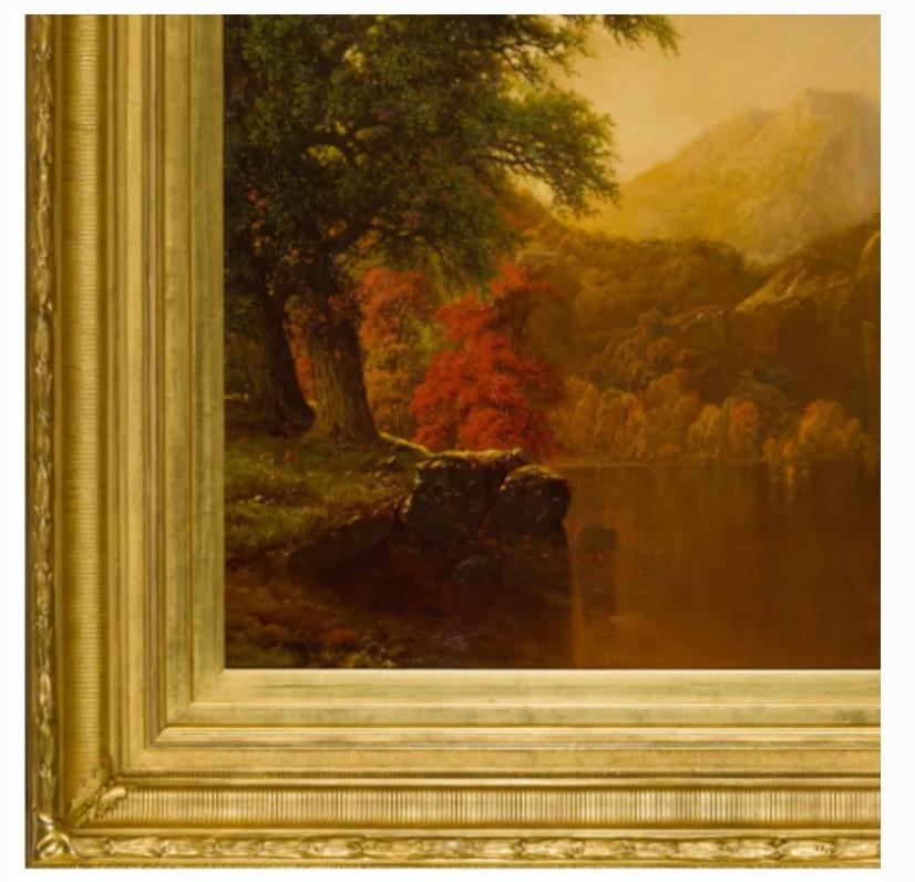 Herbstszene mit See im Angebot 2