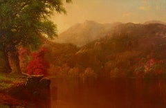 Escena otoñal con lago