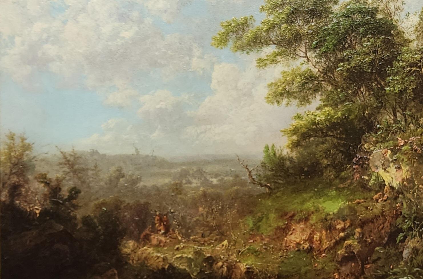 William Mason Brown Landscape Painting - Indians in a Landscape 