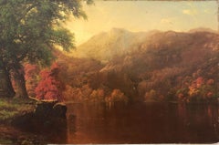 « Sunset Autumn on the Lake » Cerca 1860'