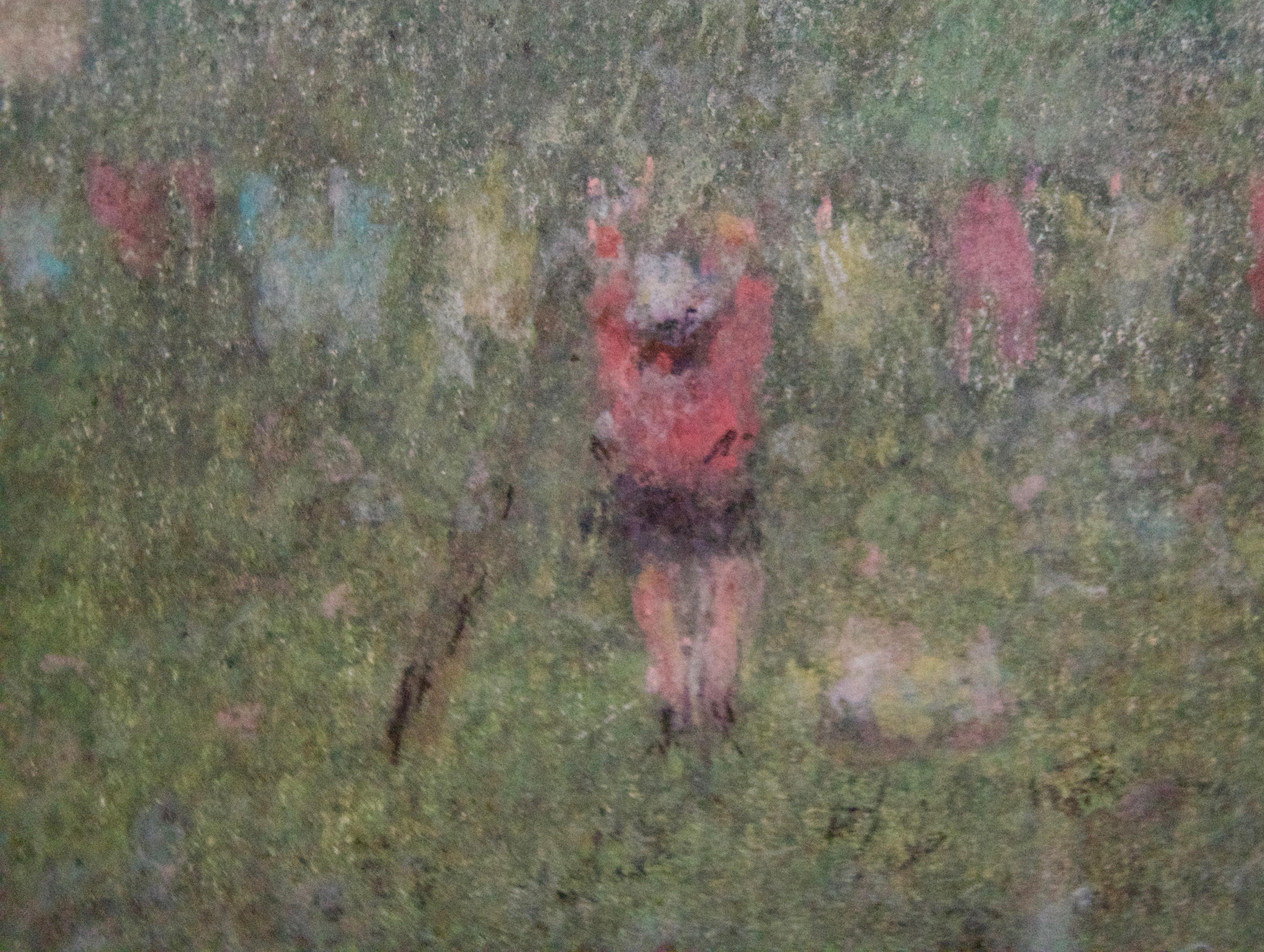 Hängebügel zum Waschen – impressionistisches pastellfarbenes Stück aus der Mitte des 20. Jahrhunderts – Mason  (Impressionismus), Painting, von William Mason