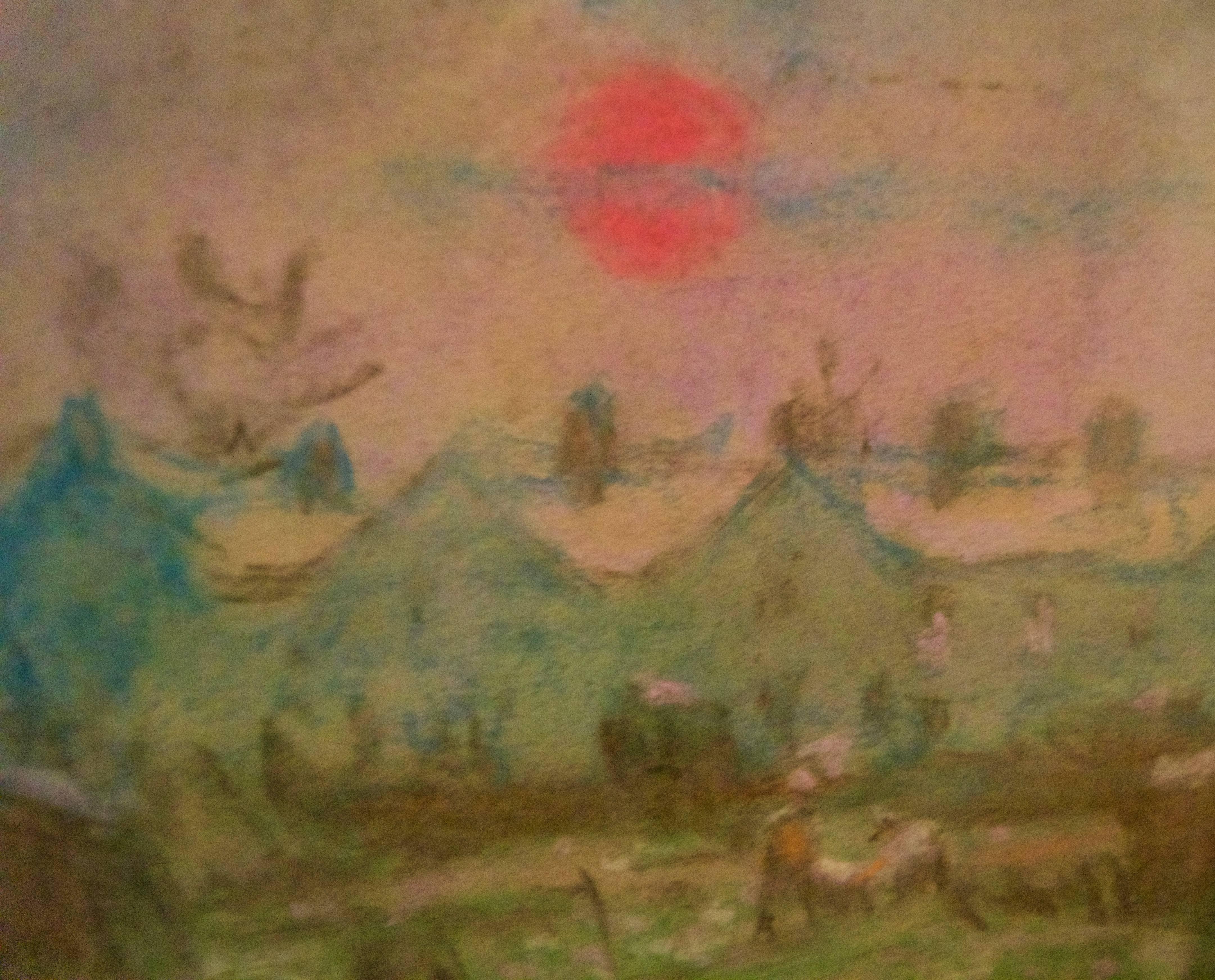 Impressionist Town - Mid 20th Century Pastel Landscape by William Mason 2