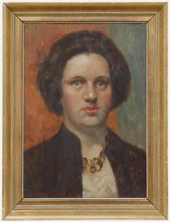 William Mason (1906 -2002) - 1964 Öl, Dame mit Schildpatt-Halskette