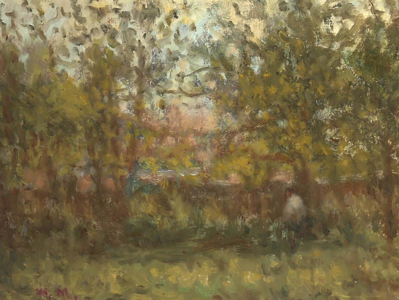 William Mason (1906-2002) - Impressionist Oil, Figure in the Woods 2